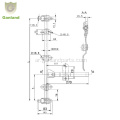 GL-111111 Steel Van Box Box Lock Lock truck for 21mm tube